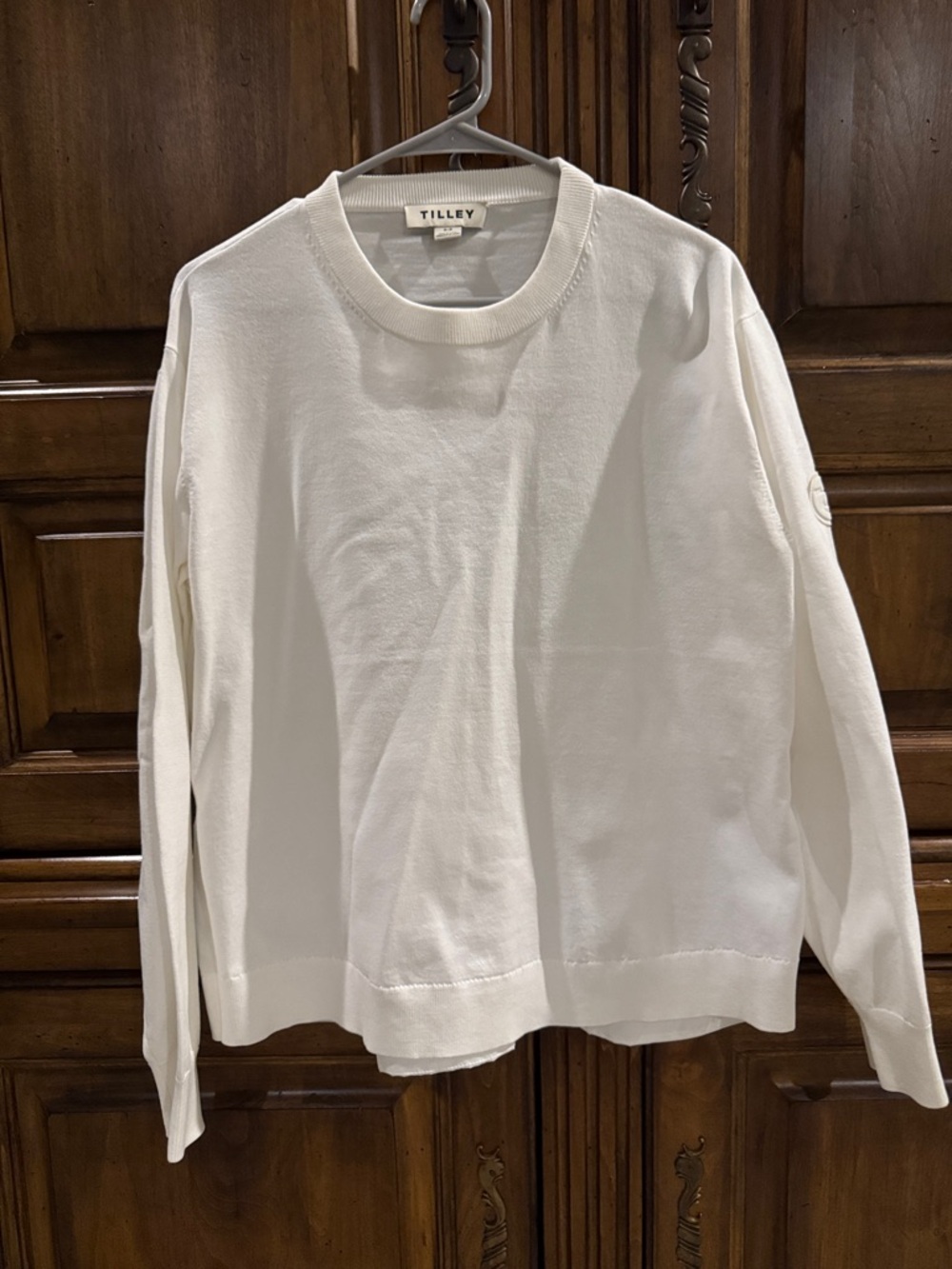 Tilley Crewneck Sweatshirt in White - NWOT - Small